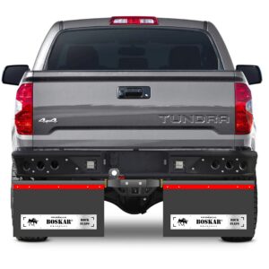 BOSKAR © ROCK FLAPS are an adjustable and removable rock and mud protection system for your offroad vehicle and towed trailer.
