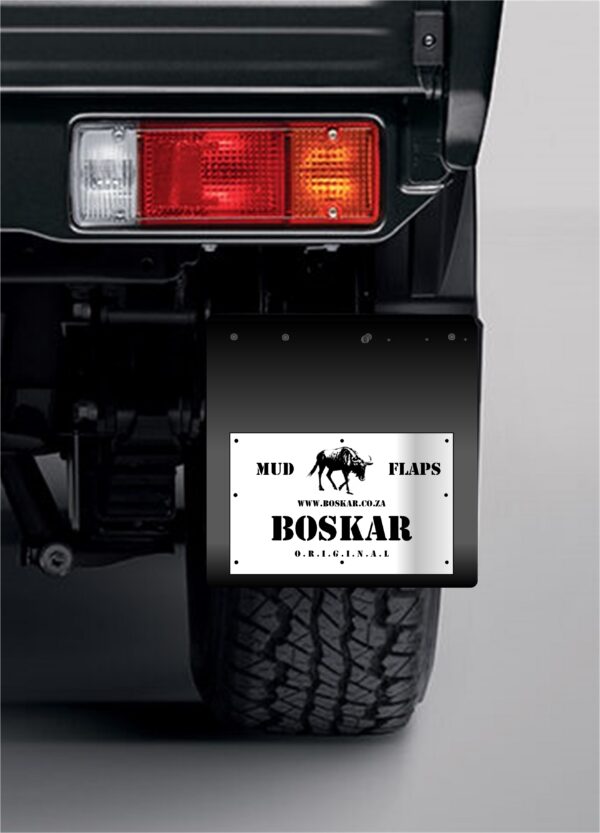 BOSKAR © MUD FLAPS are hardcore replacements for your OEM mud flaps.